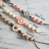 Attache-suce DAISY, Attache-suce personnalisée, petite fleur, cadeau de shower