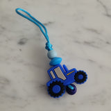 Tirette TRACTEUR pour fermeture éclair, zipette, accessoire sensoriel, bille de silicone