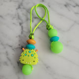 DUO de tirettes PETIT MONSTRE, brille dans le noir, pour fermeture éclair, Halloween