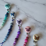 Attache-suce PAPILLON, peint à la main