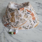 Bavoir RENARD et LÉOPARD, bavoir ajustable 3-24 mois