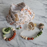 Bavoir RENARD et LÉOPARD, bavoir ajustable 3-24 mois