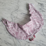 Bavoir DENTELLE MAUVE, bavoir ajustable 3-24 mois