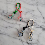 DUO de MINI tirettes ÉTOILES, pour fermeture éclair, ens. de 2 zipettes, aide-zip, identificateur de sac,  accessoire sensoriel, bille de silicone