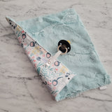 Doudou réconfort PANDA, mini doudou, fausse fourrure, accessoire pour bébé, cadeau de shower