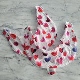 Bavoir PETITS COEURS, bavoir ajustable 3-24 mois