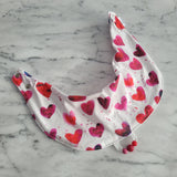 Bavoir PETITS COEURS, bavoir ajustable 3-24 mois