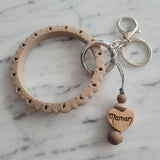 Porte-clés BRACELET DENTELLE, cœur personnalisé