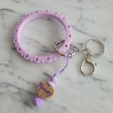 Porte-clés BRACELET DENTELLE, cœur personnalisé