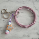 Porte-clés BRACELET TEXTURE, étoile personnalisé