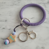 Porte-clés BRACELET TEXTURE, étoile personnalisé