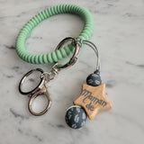 Porte-clés BRACELET TEXTURE, étoile personnalisé