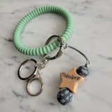 Porte-clés BRACELET TEXTURE, étoile personnalisé