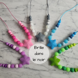 Collier pour enfant Étoile, brille dans le noir