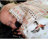 Doudou réconfort  ANIMAUX BOHO, mini doudou, fausse fourrure, accessoire pour bébé, cadeau de shower