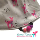 Bavoir Fléché, bavoir FAON, Bambi, bavoirs 3-24 mois