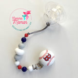 Attache-suce BASEBALL, attache-suce personnalisée, cadeau de shower