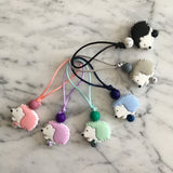 Tirette HERISSON pour fermeture éclair, porc-épic, zipette, aide l'autonomie des petits, accessoire sensoriel, bille de silicone