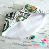 Bavoir FAMILLE DE CHIENS, vert, bavoir 3-24 mois, poussée dentaire, cadeau de shower