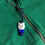 Tirette OURS pour fermeture éclair, ours, zipette, aide l'autonomie des petits, accessoire sensoriel, bille de silicone