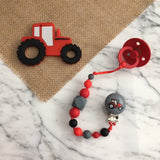 Attache-suce TRACTEUR, modèle CHARLES, poussée dentaire, cadeau de shower