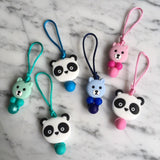 Tirette OURS pour fermeture éclair, ours, zipette, aide l'autonomie des petits, accessoire sensoriel, bille de silicone