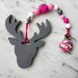 Attache-suce JAMES, camouflage, motif armée, militaire, attache sucette, attache tétine, accessoire pour bébé, cadeau de shower