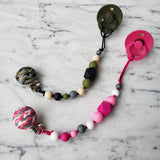 Attache-suce JAMES, camouflage, motif armée, militaire, attache sucette, attache tétine, accessoire pour bébé, cadeau de shower