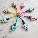 Tirette CHIEN pour fermeture éclair, zipette, boston terrier, accessoire sensoriel, bille de silicone