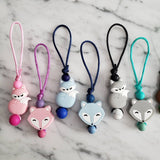 Tirette RENARD pour fermeture éclair, zipette, accessoire sensoriel, bille de silicone