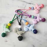 Tirette DINOSAURE pour fermeture éclair, zipette, T-rex, accessoire sensoriel, bille de silicone