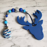 Attache-suce JAMES, camouflage, motif armée, militaire, attache sucette, attache tétine, accessoire pour bébé, cadeau de shower