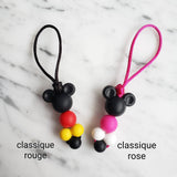 Tirette SOURIS pour fermeture éclair, ours, zipette, aide l'autonomie des petits, accessoire sensoriel, bille de silicone