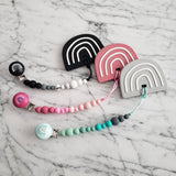 Attache-suce ARC-EN-CIEL, attache peint à la main, modèle SOFIA, cadeau de shower