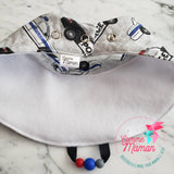 Bavoir POLICE, bavette 3-24 mois, 3 ajustements possible, cadeau de shower, accessoires de dentition