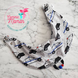 Bavoir POLICE, bavette 3-24 mois, 3 ajustements possible, cadeau de shower, accessoires de dentition