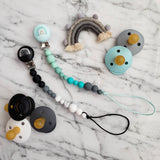 Attache-suce ARC-EN-CIEL, attache peint à la main, modèle SOFIA, cadeau de shower