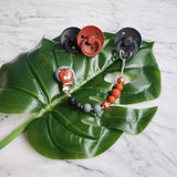 Attache-suce LION ou TIGRE, attache peint à la main, jouet de dentition, cadeau de shower