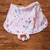 bavoir LICORNE, bavoir ajustable 3-24mois, poussée dentaire, cadeau de shower, cadeau de naissance