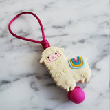 Tirette LAMA, ALPAGA pour fermeture éclair, mix and match, zipette, accessoire sensoriel, aide l'autonomie des petits, bille de silicone