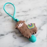 Tirette LAMA, ALPAGA pour fermeture éclair, mix and match, zipette, accessoire sensoriel, aide l'autonomie des petits, bille de silicone