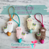 Tirette LAMA, ALPAGA pour fermeture éclair, mix and match, zipette, accessoire sensoriel, aide l'autonomie des petits, bille de silicone