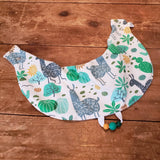 Bavoir LAMA et CACTUS, bavoir ajustable 3-24mois, poussée dentaire, cadeau de shower, cadeau de naissance