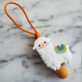 Tirette LAMA, ALPAGA pour fermeture éclair, mix and match, zipette, accessoire sensoriel, aide l'autonomie des petits, bille de silicone