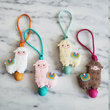 Tirette LAMA, ALPAGA pour fermeture éclair, mix and match, zipette, accessoire sensoriel, aide l'autonomie des petits, bille de silicone