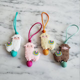 Tirette LAMA, ALPAGA pour fermeture éclair, mix and match, zipette, accessoire sensoriel, aide l'autonomie des petits, bille de silicone