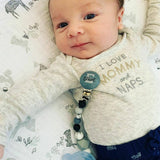 Attache-suce MODÈLE CHARLES, personnalisée avec prénom, cadeau de shower