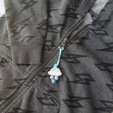 Tirette ARC-EN-CIEL pour fermeture éclair, zipette, aide l'autonomie des petit, accessoire sensoriel, bille de silicone