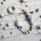 Attache-suce TIE-DYE pastel, peint à la main, cadeau de shower