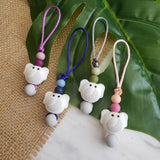 Tirette ELEPHANT pour fermeture éclair, zipette, aide l'autonomie des petits, accessoire sensoriel, bille de silicone